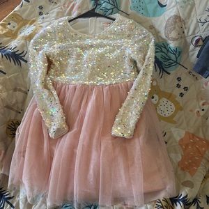 Euc cat and Jack size S 6/6x sequin dress